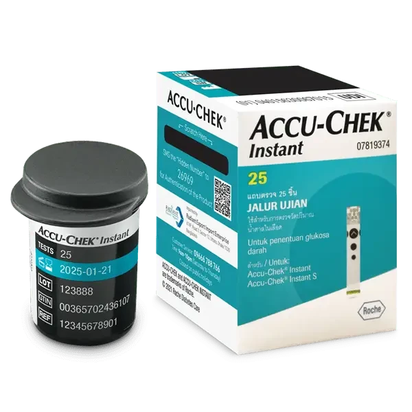 Accu-Chek Instant Blood Glucose Strip 25's Pack