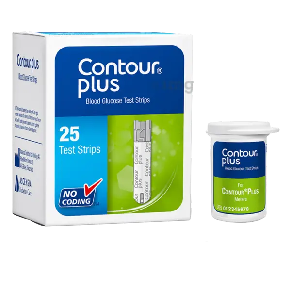 Contour Plus Blood Glucose Monitoring Test Strip